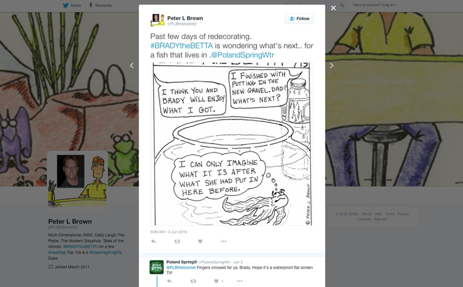 Springbox Community Management Poland Spring Peter Brown Tweet