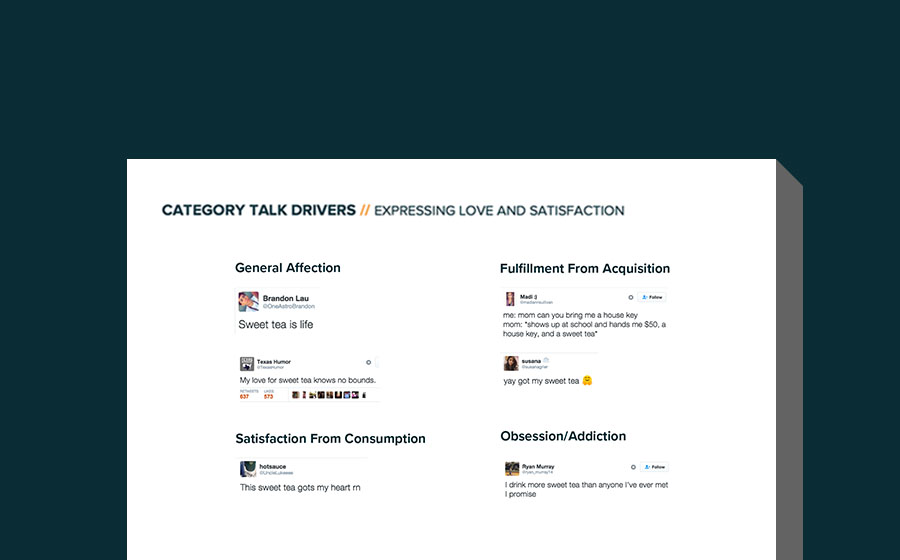 Springbox Social Analytics Reporting Sweet Leaf Tea Expressing Satisfaction