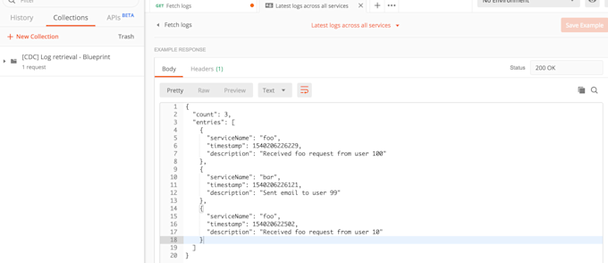 JSON response JSON response