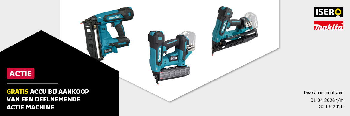 Makita tacker actie
