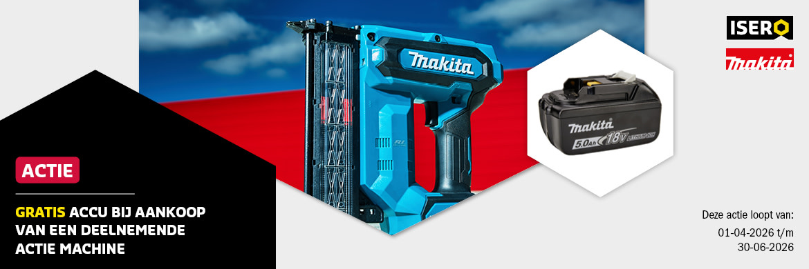 Makita tacker actie