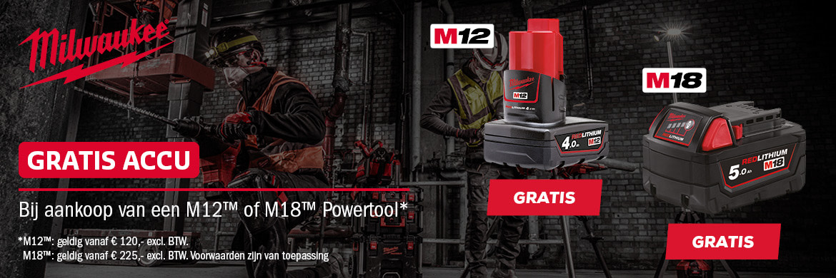 Gratis Milwaukee Accu