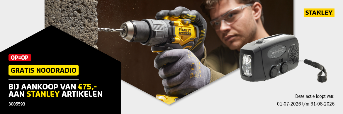 Stanley Noodradio actie