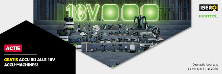 Festool V18-accu actie