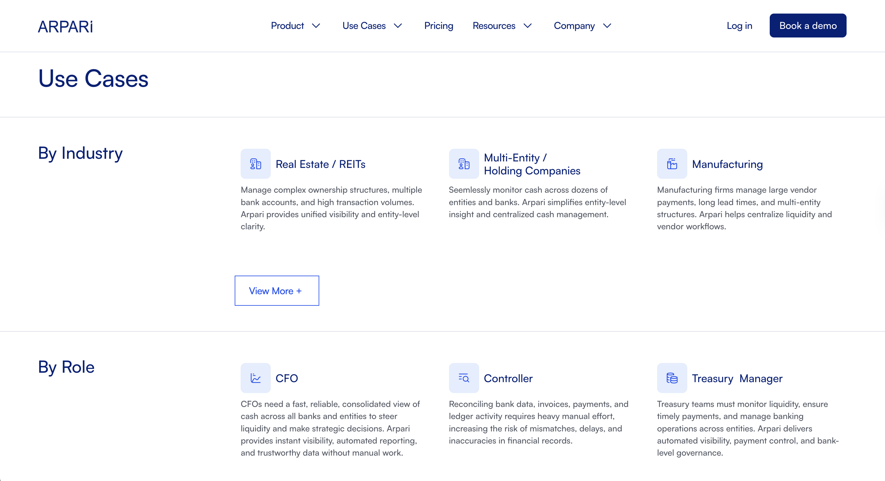 Arpari TMS use cases