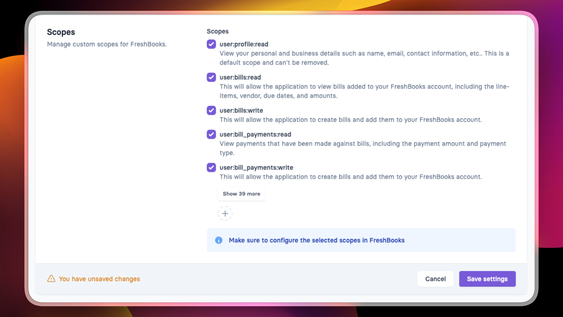 How to get your FreshBooks API Key 2