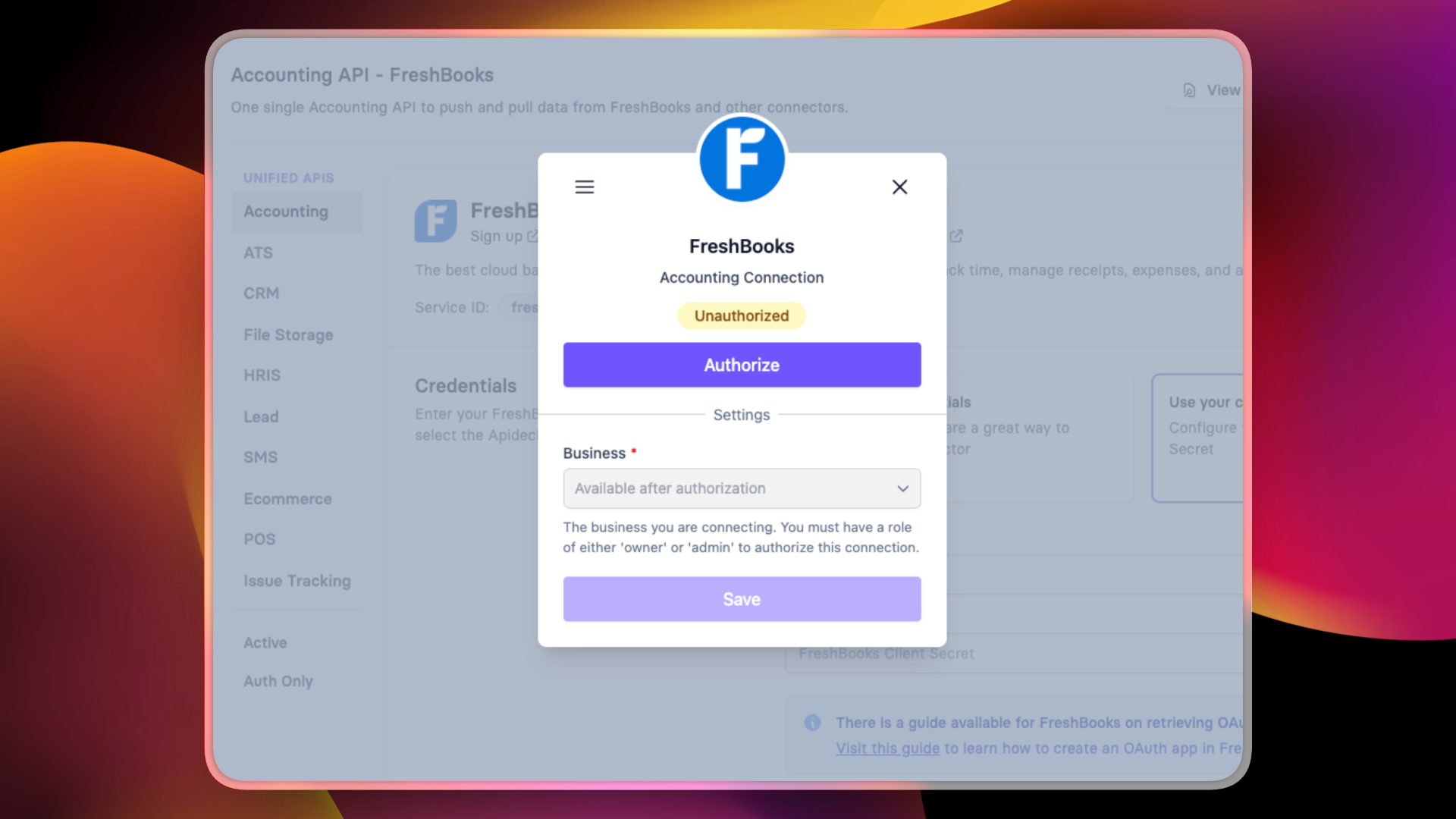 How to get your FreshBooks API Key 3