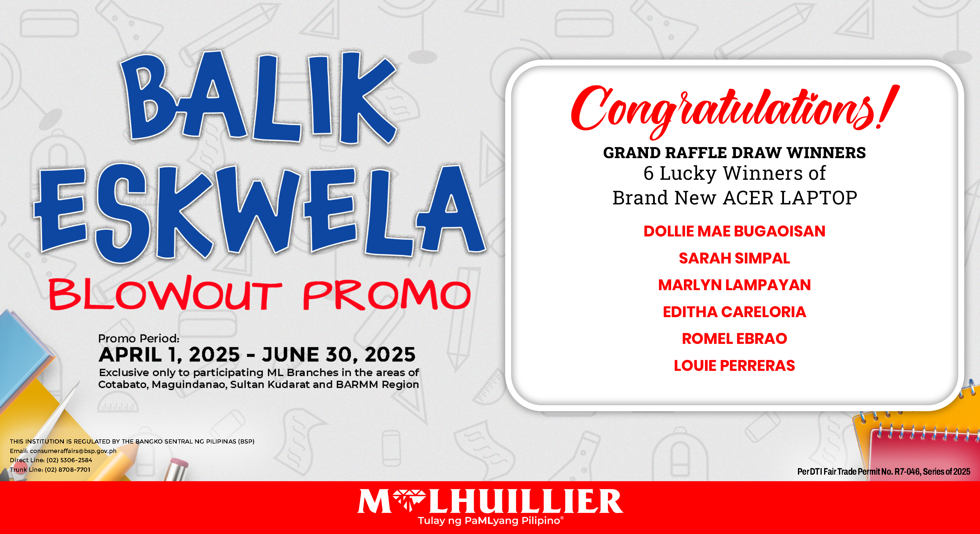 Balik Eskwela Blowout Promo