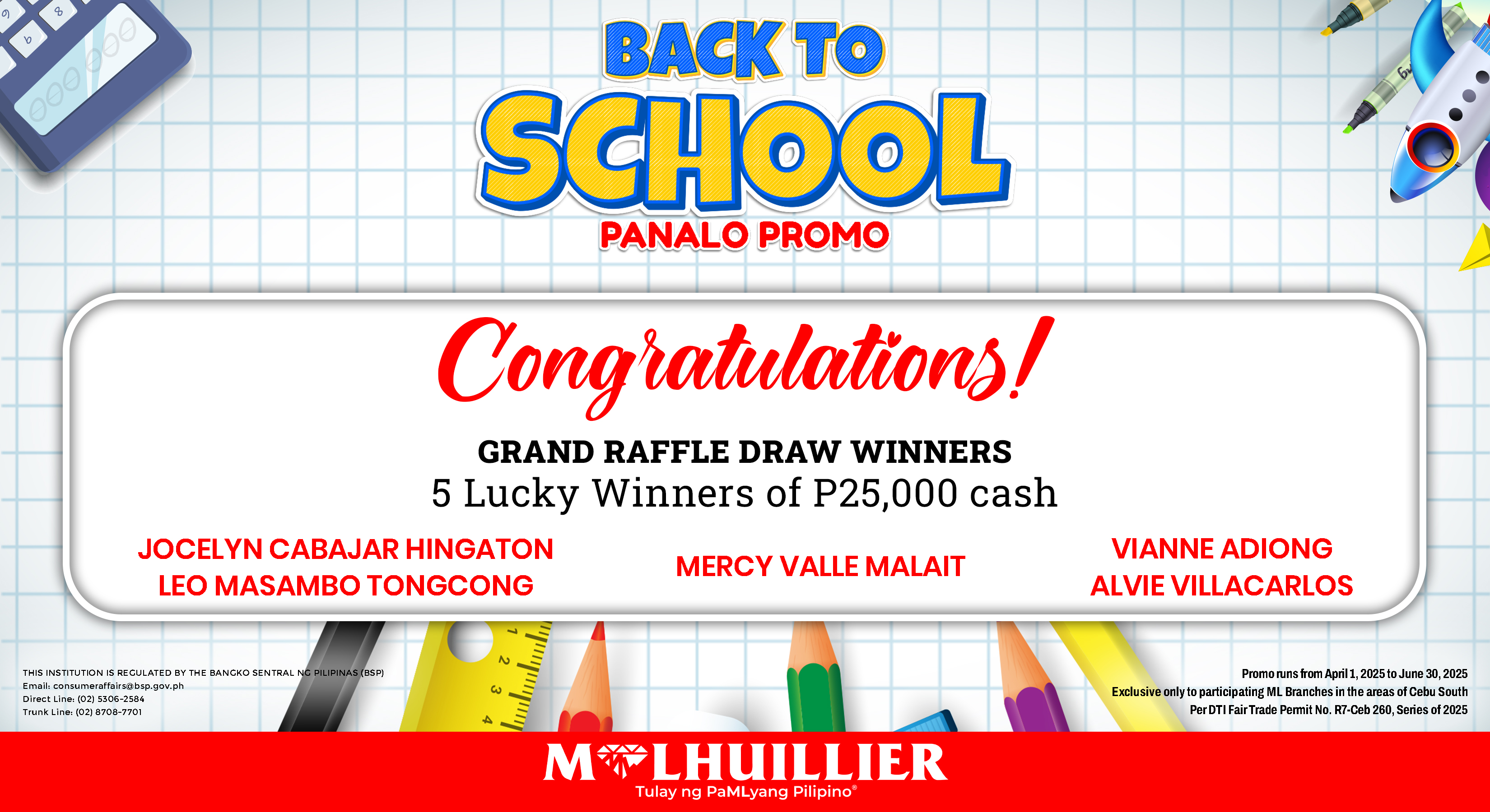 Back to School Panalo Promo