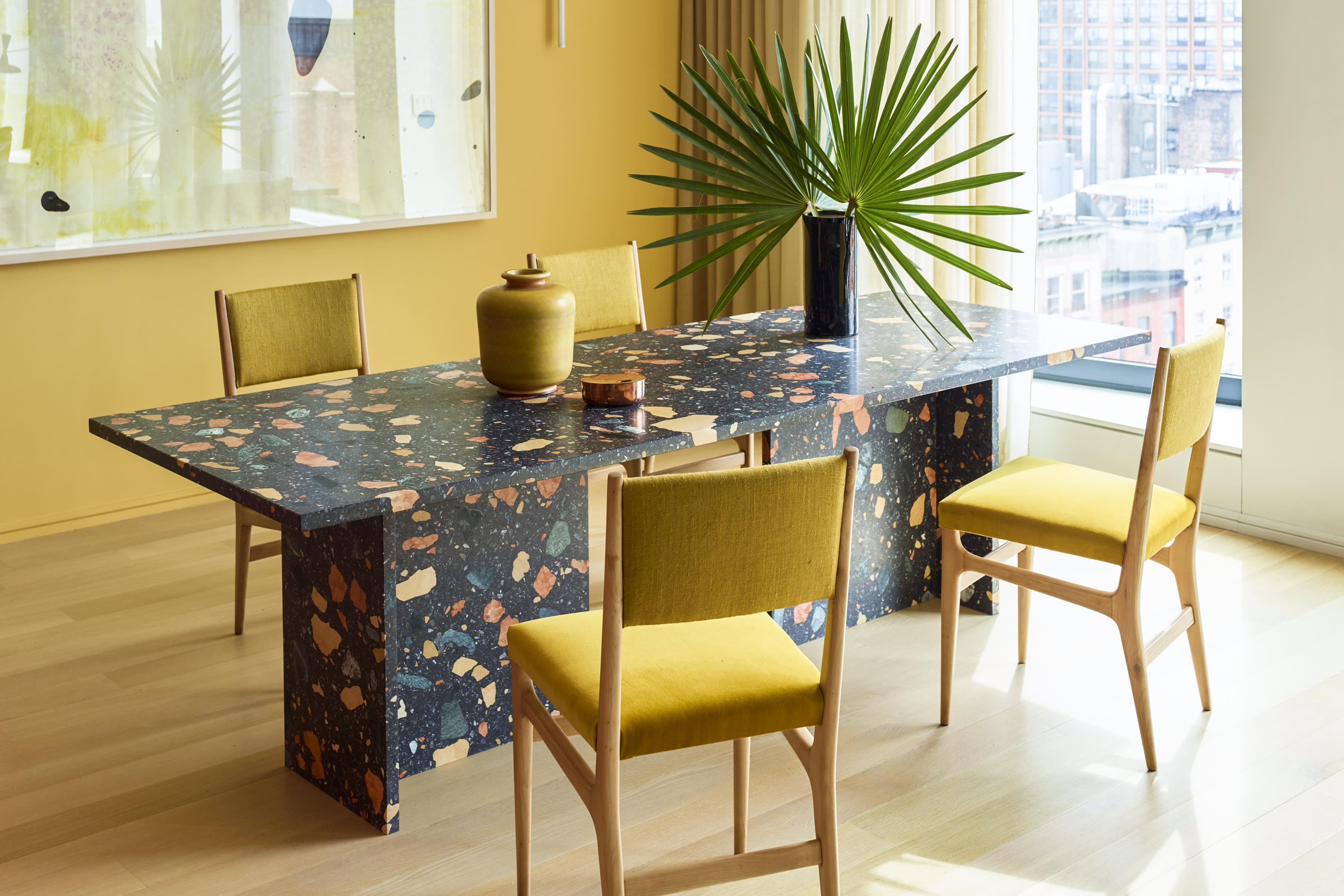 Marmoreal Dining Table in a NYC project designed by Neal Beckstedt - Photo by Eric Piasecki / OTTO