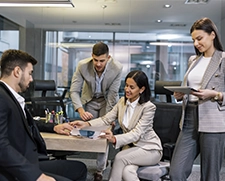 empresarios en reunión