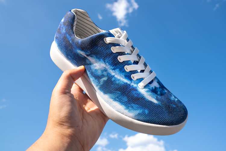 The Making of Atoms in Tie-Dye Blue