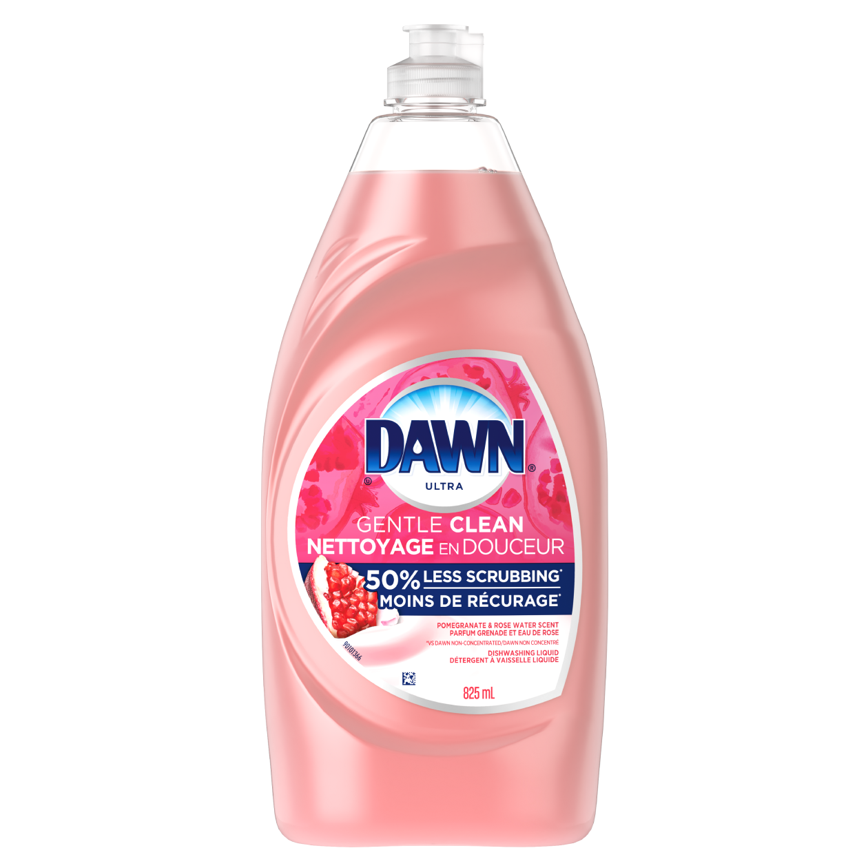 Dawn Gentle Clean Liquid Dish Soap, Pomergranate and Rose Water