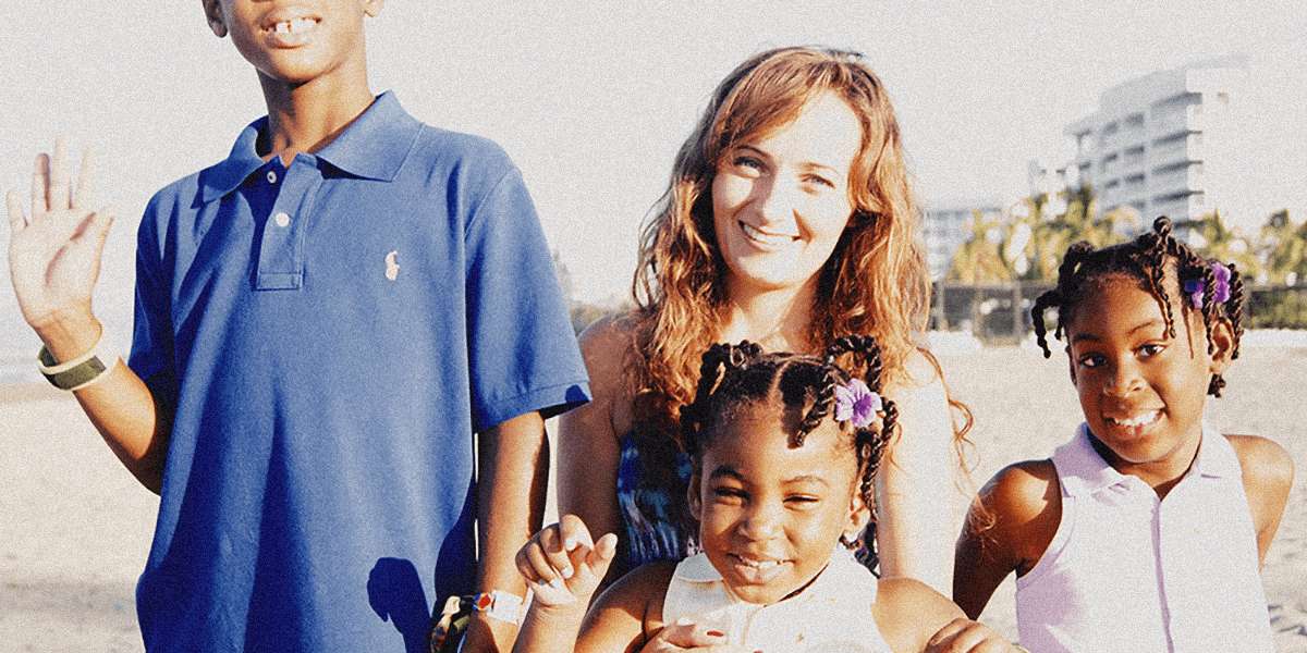 A Second Home Au pair Magdalena with her host kids