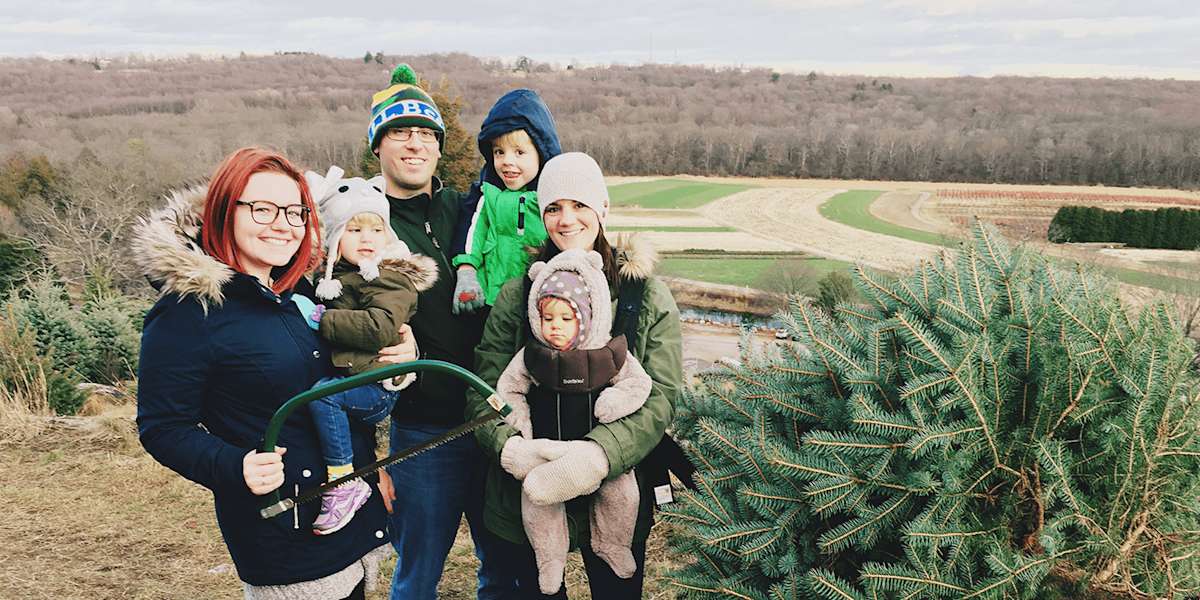 The Lovejoy Family Pictured with their au pair Hayley