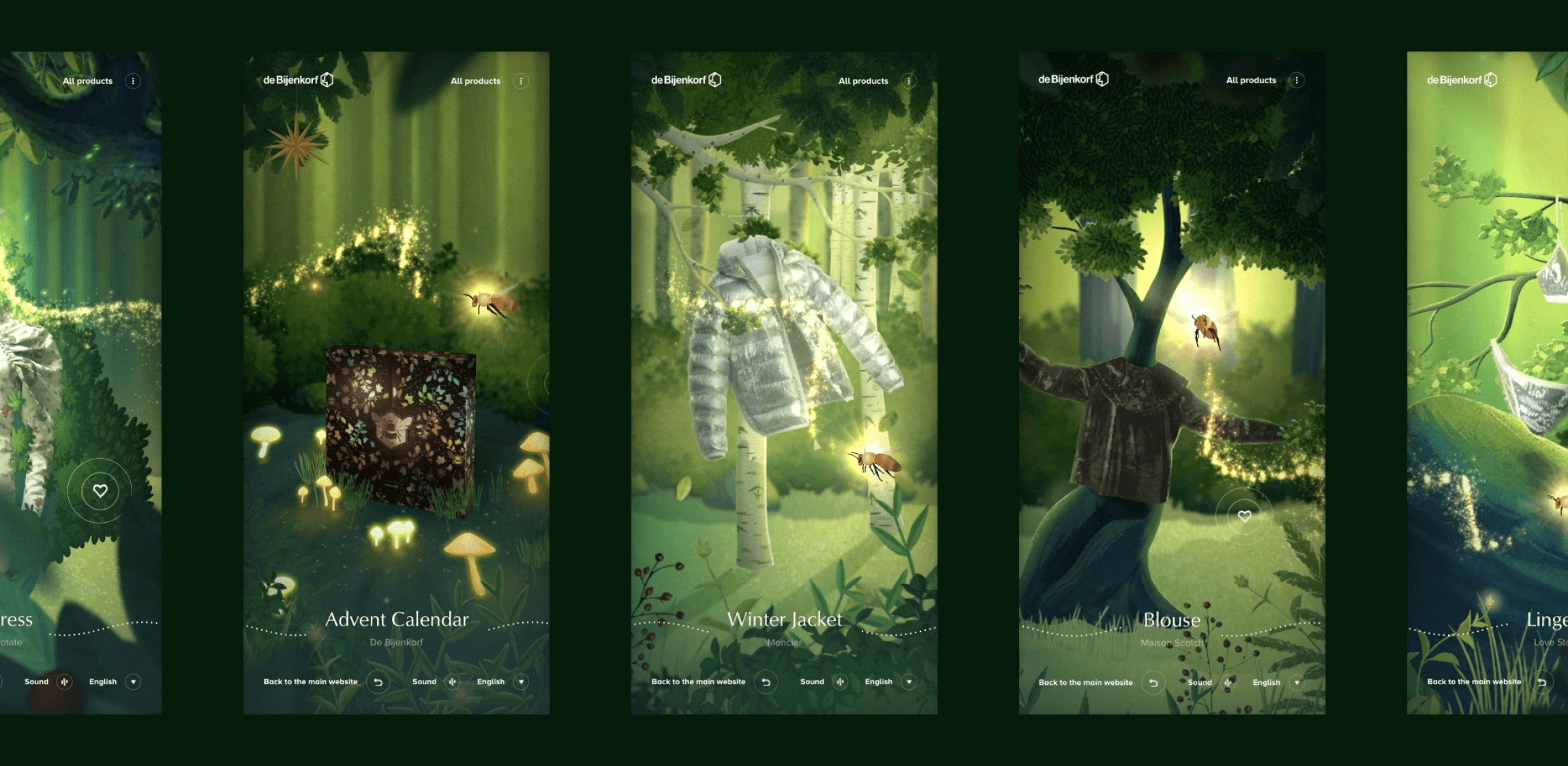 Een voorbeeld van de design trend 'Immersive 3D'