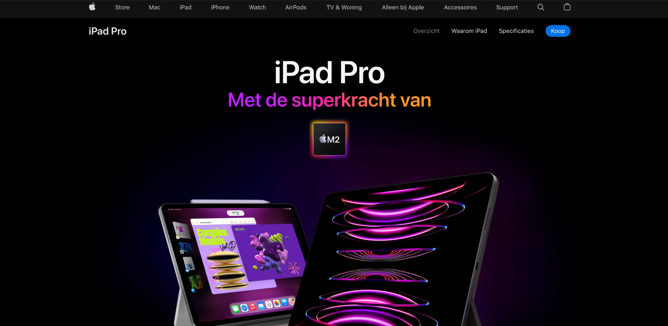 Een voorbeeld van hoe je Aurora gradients toepast