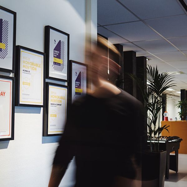 Kantoor - Awards wall