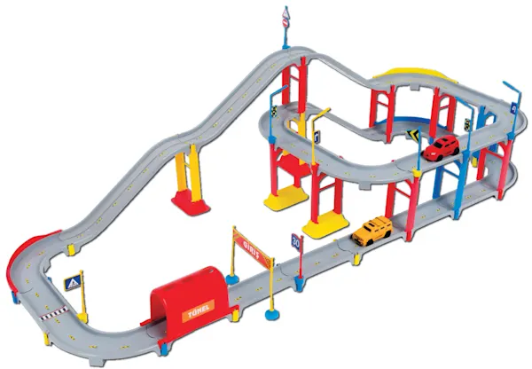 Fast Track Large Racing Playset with Cars