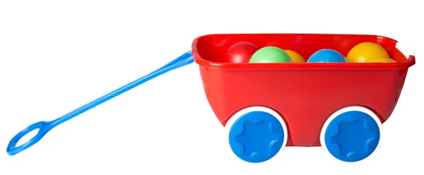 Pull-Along Wagon Playset with Colorful Balls