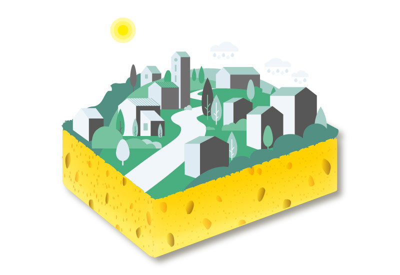 La ville-éponge: le cycle naturel de l’eau dans les villes