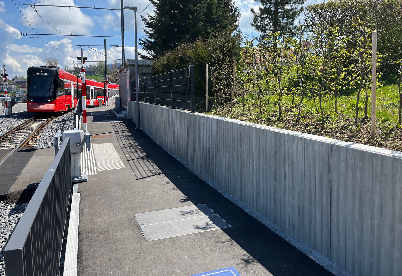 Erneuerung Haltestelle Speicher – Speziallösungen in Sichtbeton