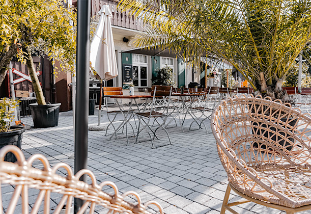 FRIEDA® Pflastersteine FRIEDA® Pflastersteine für eine Restaurantterrasse