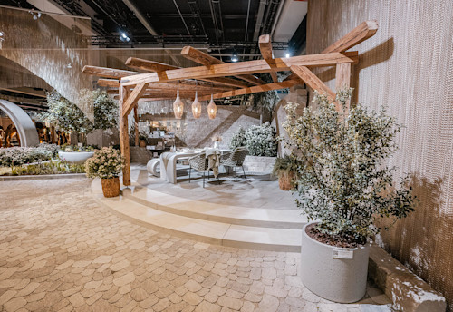 Le coin salon avec la pergola à la Giardina 2024 Le coin salon avec la pergola à la Giardina 2024