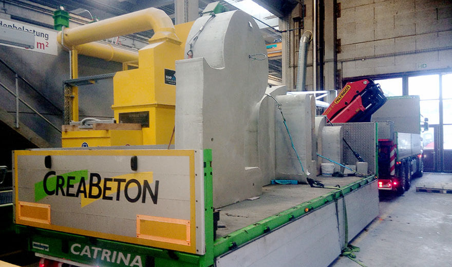 Transport Betonkatze Transport Betonkatze