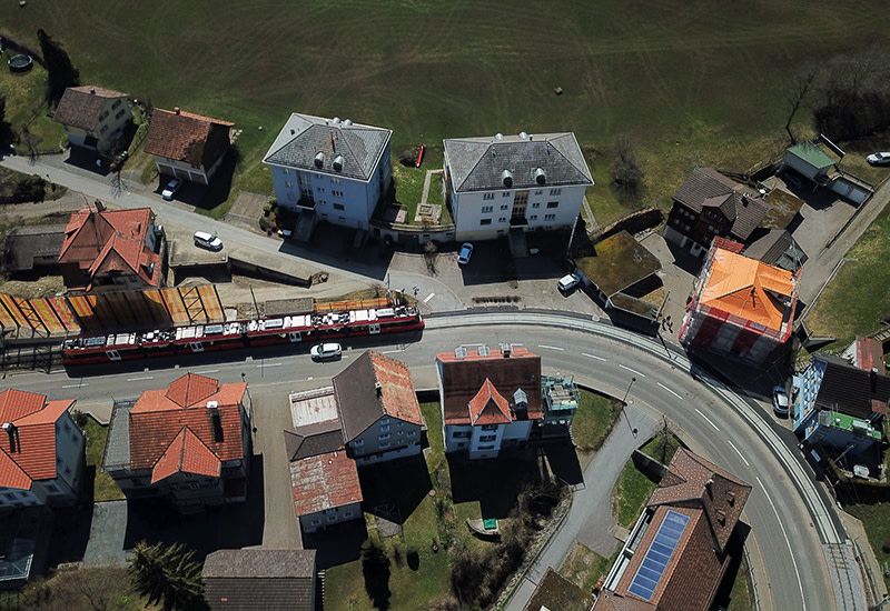 Bahnübergang Appenzeller Bahnen Speicher