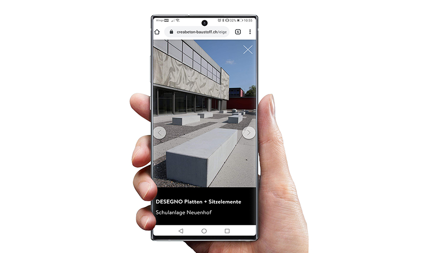 Mobile-Bildergalerie Bildergalerie Ansicht auf Smartphone