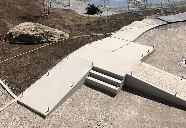 Un nouveau jardin thérapeutique en éléments de béton pour le CSP Nottwil