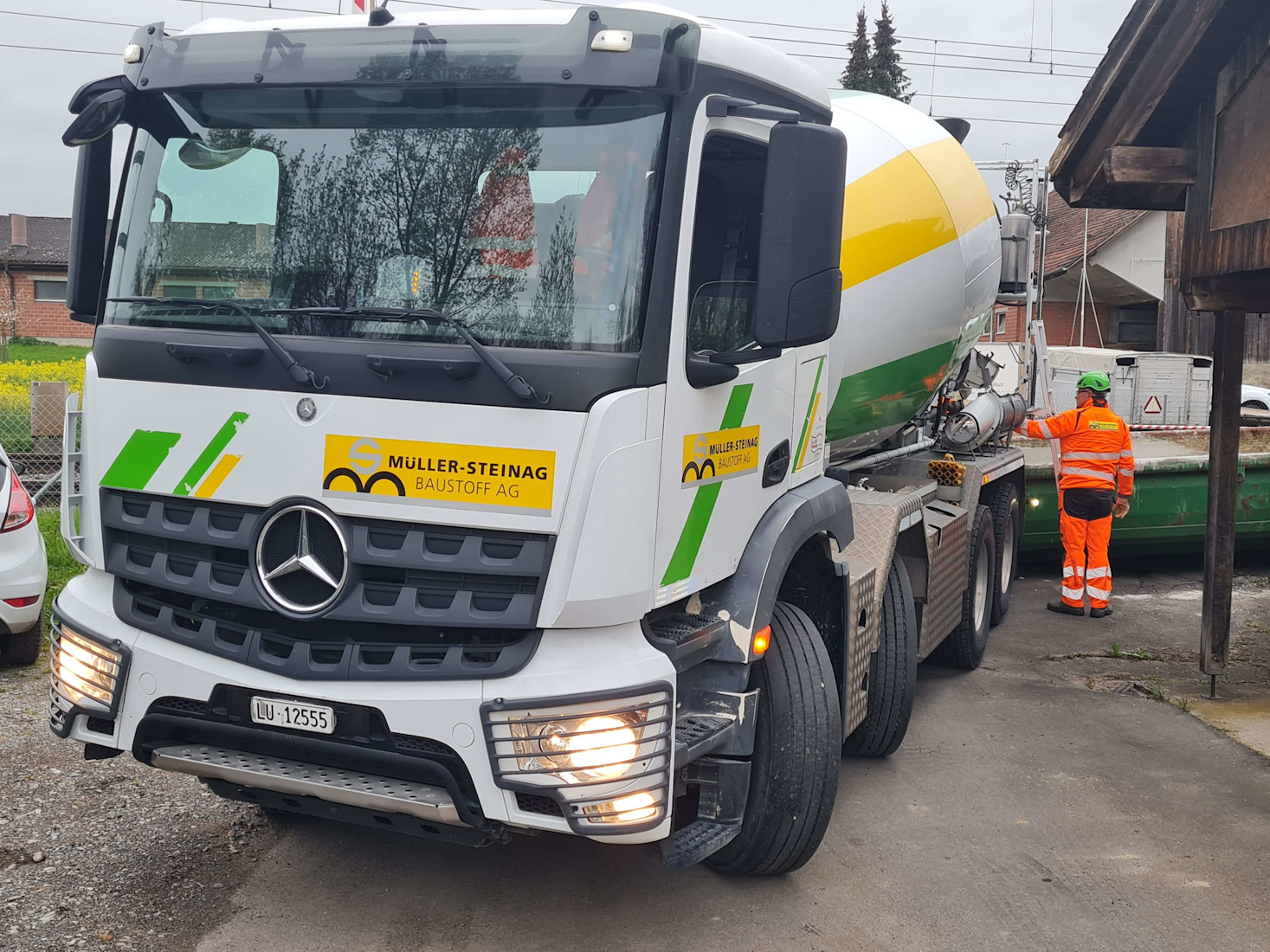 Die MÜLLER-STEINAG BAUSTOFF AG liefert Beton auch am Sonntag