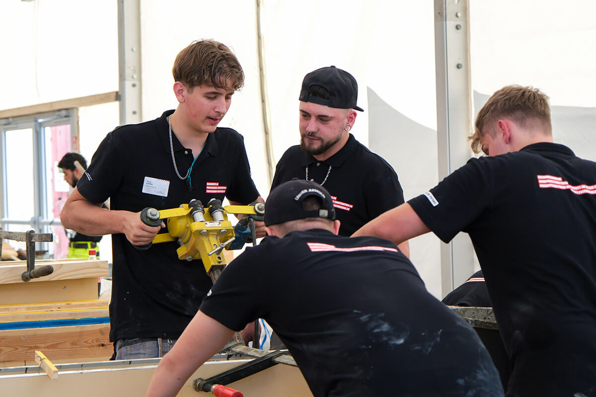 SwissSkills 2025 Produktion von Betonprodukten vor Ort