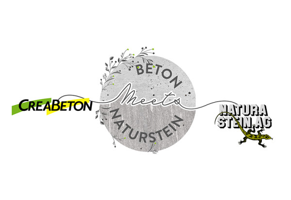 CREABETON et NATURA STEIN AG feront honneur à la devise «Béton & pierre naturelle» du 28 avril au 7 mai 2023 lors du salon Luga à Lucerne.