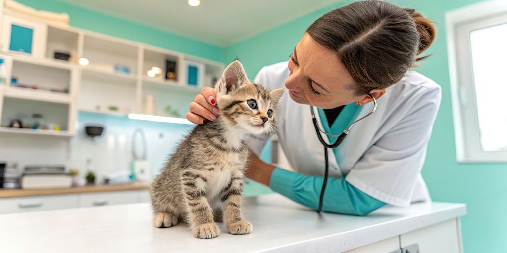chaton chez le veterinaire