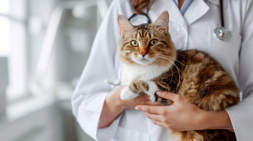 chat malade veterinaire