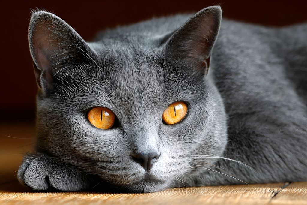 chartreux en gros plan