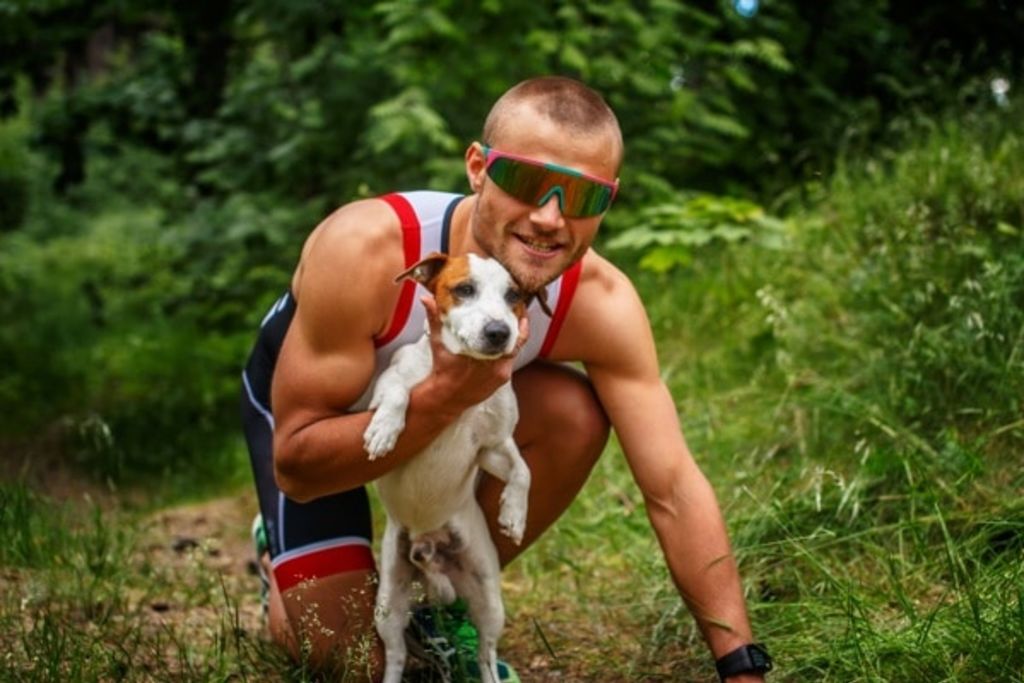 sportif et chien