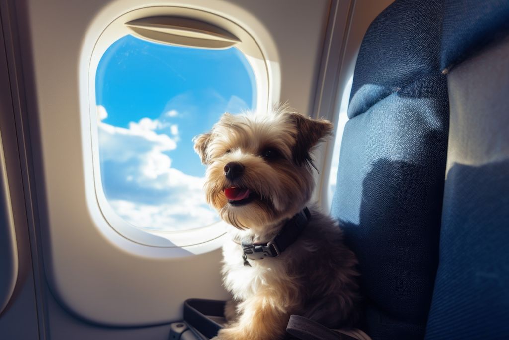 chien voyage avion