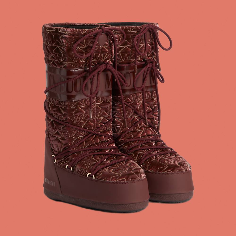 Moon Boot Icon Quilted Stars by Moon Boot