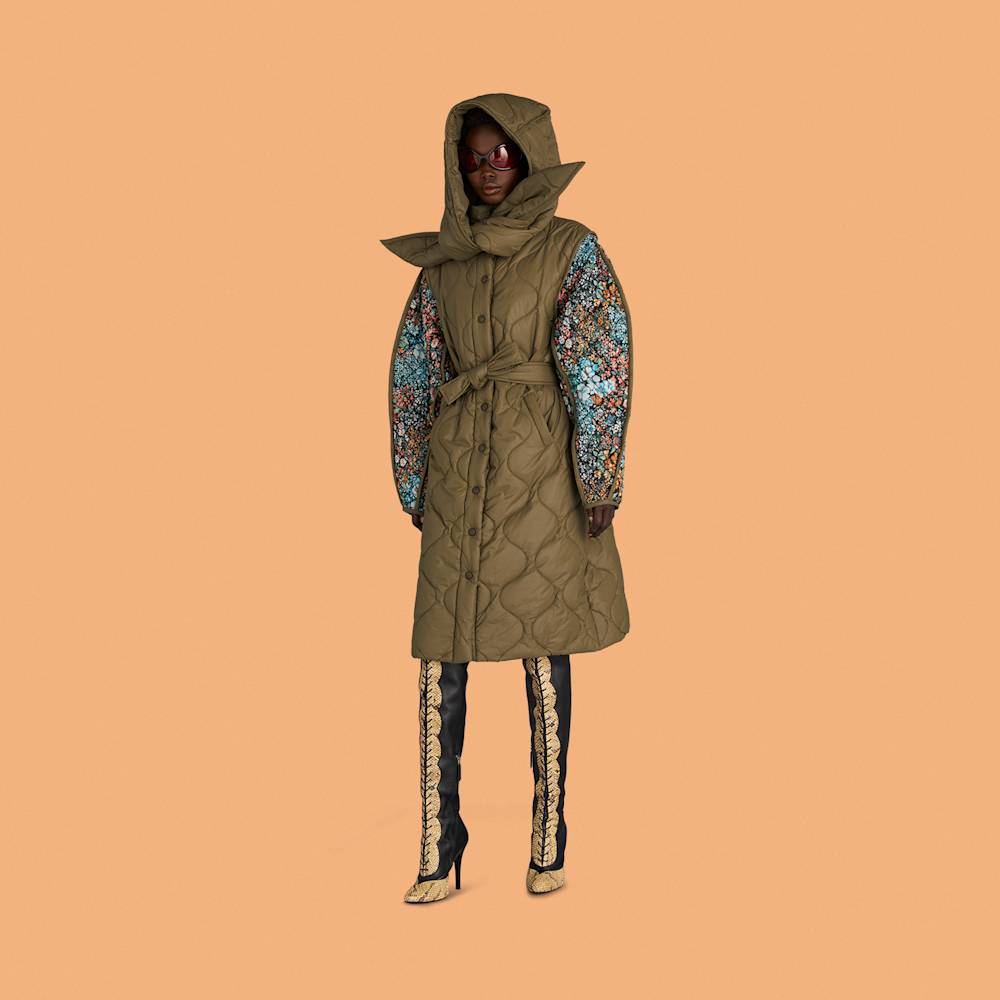 Cervinia print quilted coat by Sea