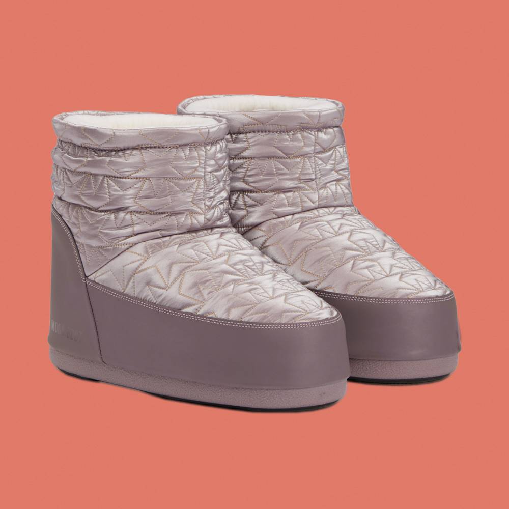 Moon Boot No Lace Quilted Stars by Moon Boot
