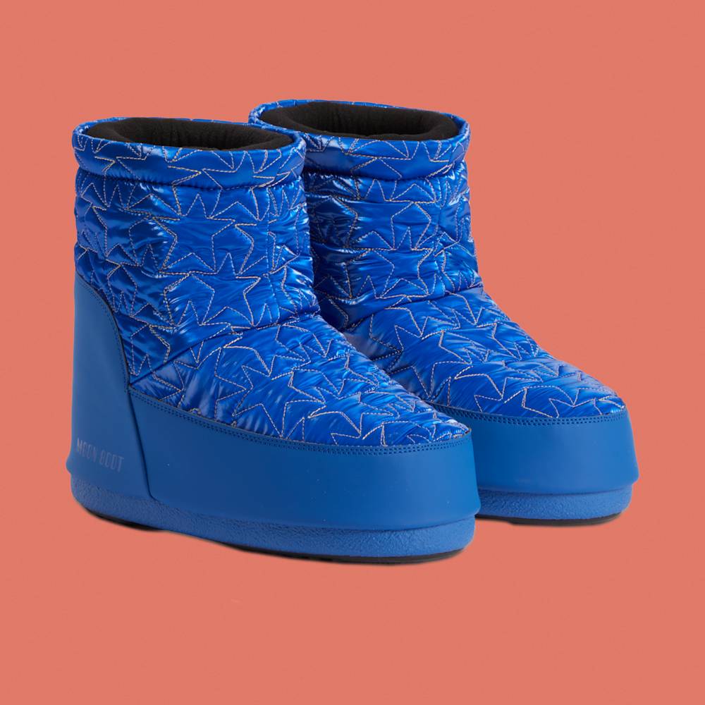 Moon Boot No Lace Quilted Stars by Moon Boot