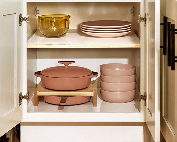 Cast Iron - Braiser and Skillet Duo - Rust - Storage Lifestyle