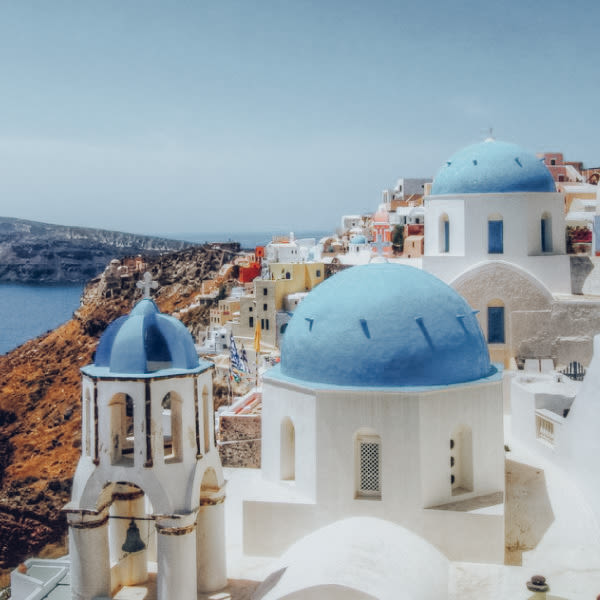 Blue domes