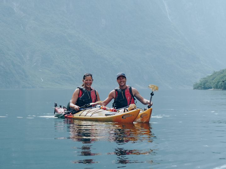 Kayakers taking to the water