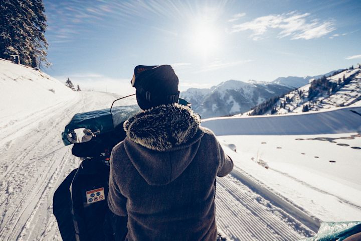 Snowmobiling