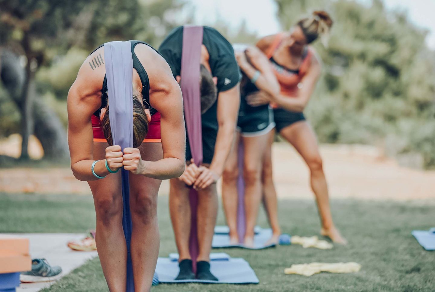 Stretching in the Park