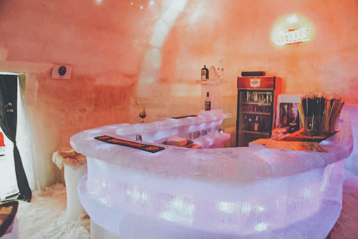 Bar in the hotel of Ice